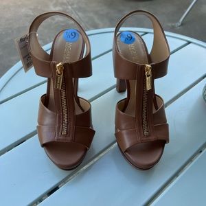 Michael Kors brown/tan heels.